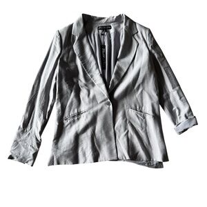 NWT Elizabeth and James Women's Daryl Blazer Gray Size 8